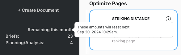 documents remaining this month