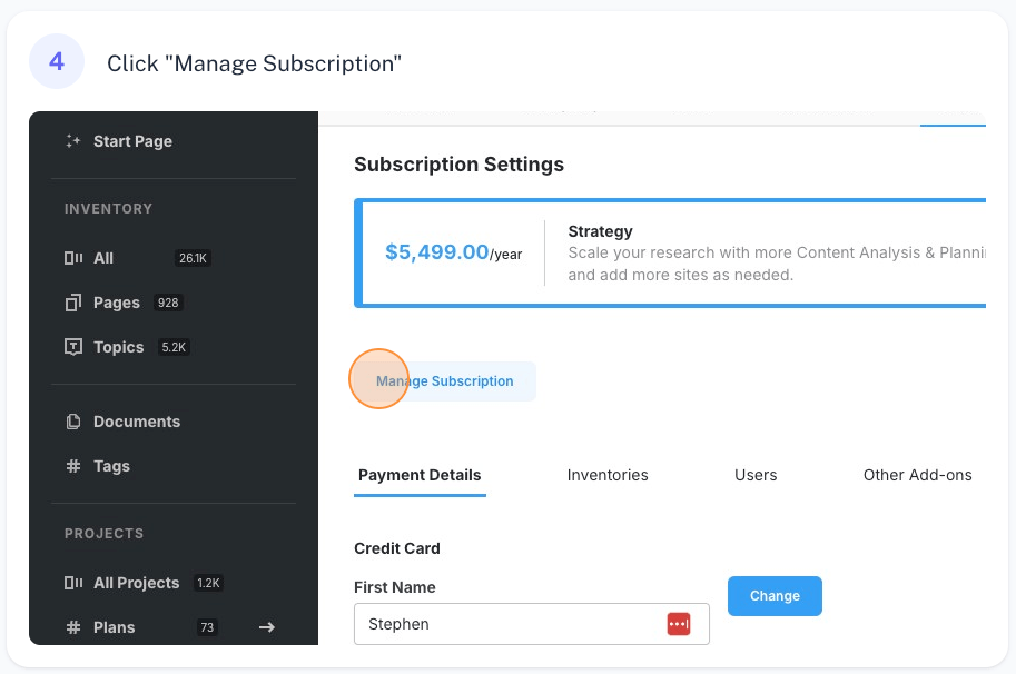 manage subscription 4