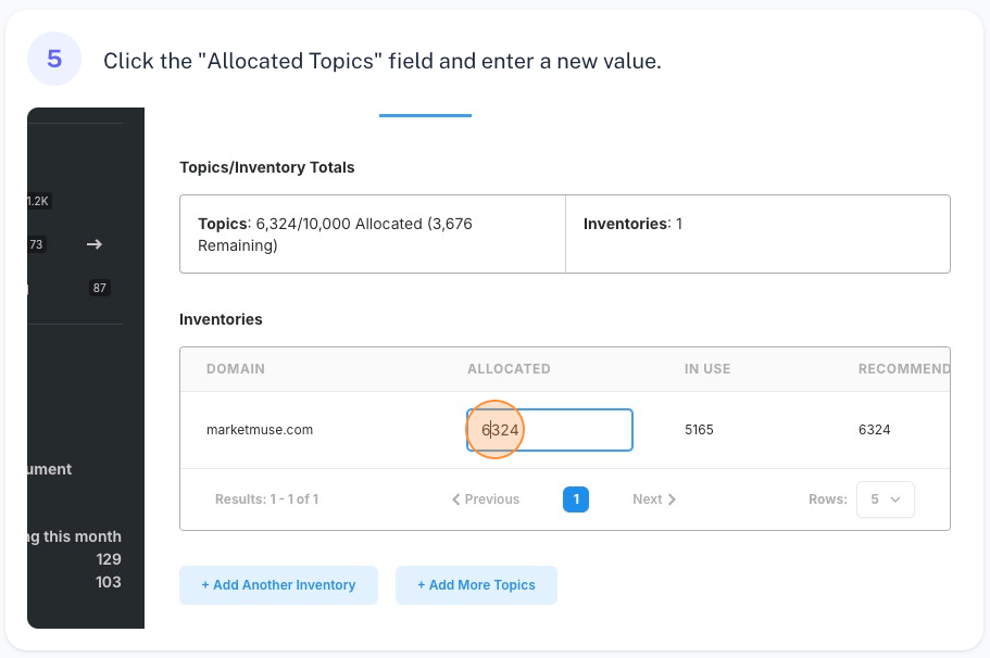 update allocated topics 5